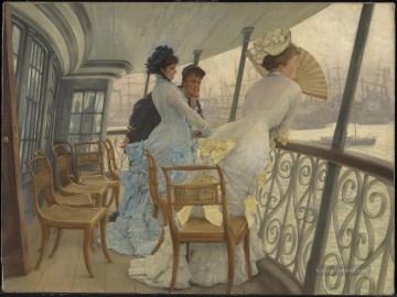 Die Galerie von HMS Kalkutta James Jacques Joseph Tissot Ölgemälde